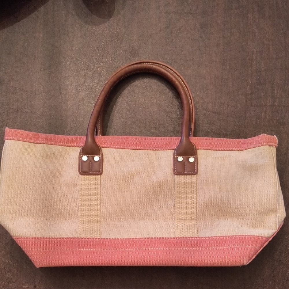 CargoIt Pink and Tan Women's Tote Bag